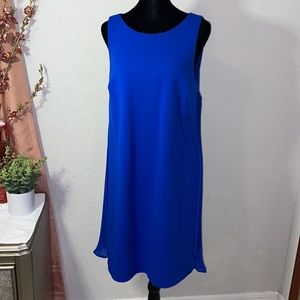 DKNY Blue Pleated Dress